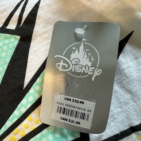 Cinderella Step Sisters Glass Slipper V-neck Tee Shirt. Size XS. NWT. - Picture 4 of 5